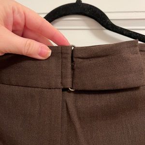 Wool Pant with belt detailing
